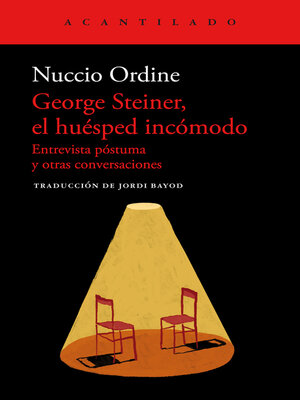 cover image of George Steiner, el huésped incómodo